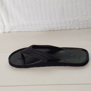 American Eagle Leather Strap Flip Flops Men's Size